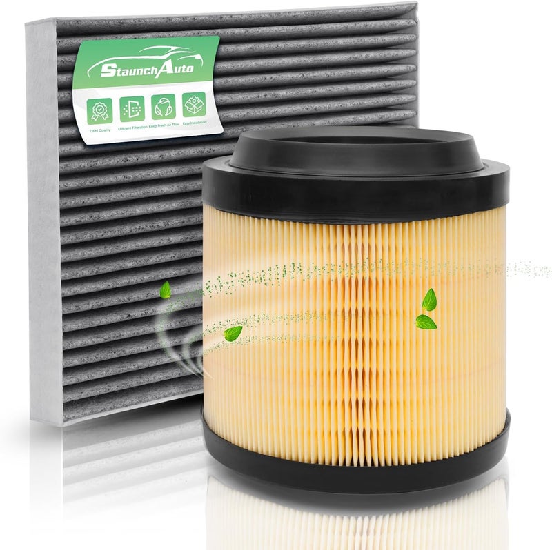 StaunchAuto Engine & Cabin Air Filter for Ford Bronco 2021-2025 2026 2.3L 2.7L Air filter for Car Replacement for CF12772 MB3G-9601AA Automotive Accessories-2 Pack - Image 1